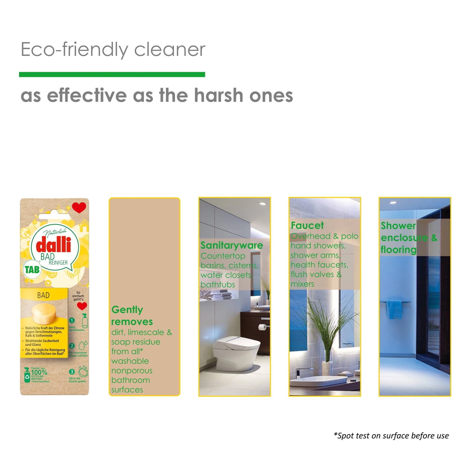 Eco Friendly Bathroom cleaner as effective as the harsh ones