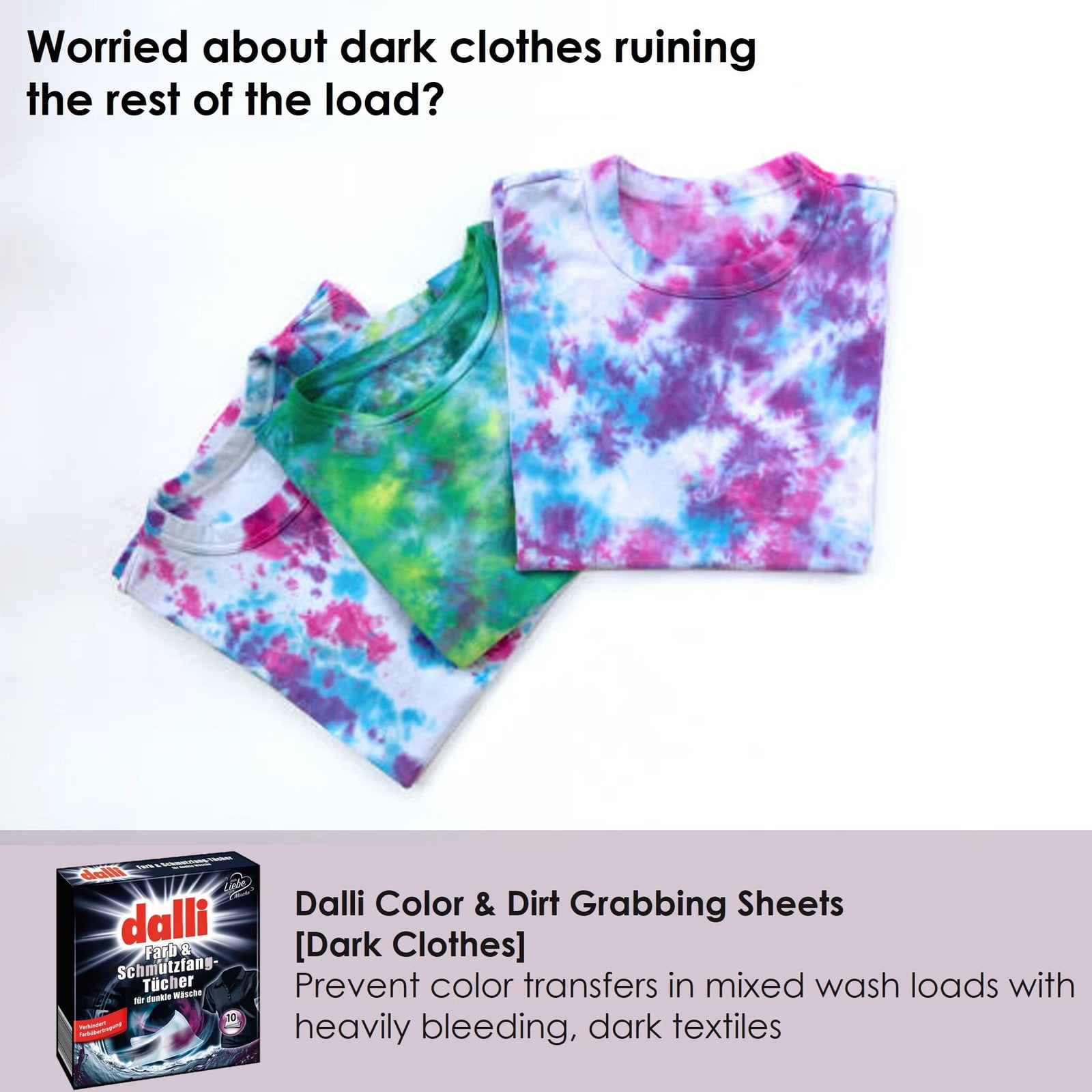 Worried about dark clothes ruining the rest of the load in washing machine?
