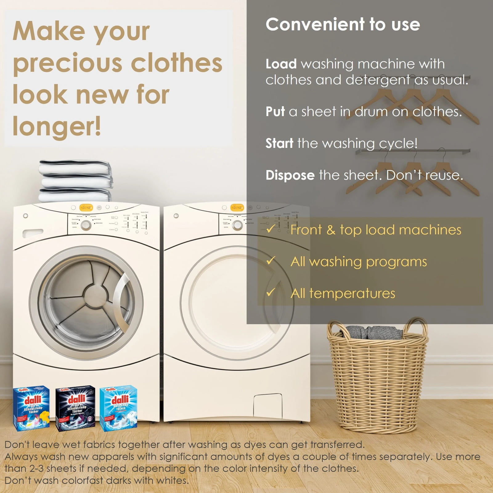 How to use color catcher sheets?